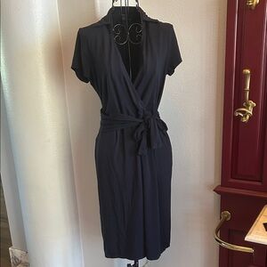 Ann Taylor Black Wrap Dress